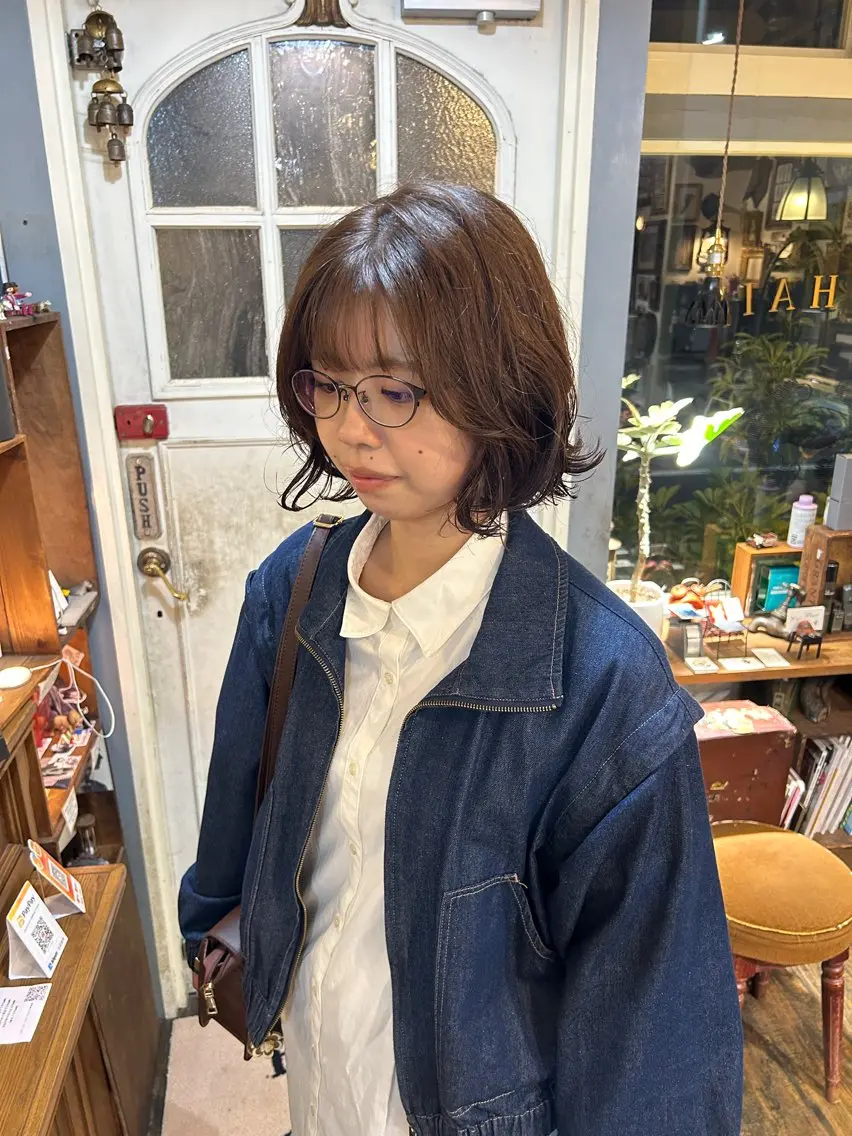 ショート カラー カット ヘアカラー トリートメント ヘッドスパ 清水千優/パーマ/ メンズパーマのヘアスタイル