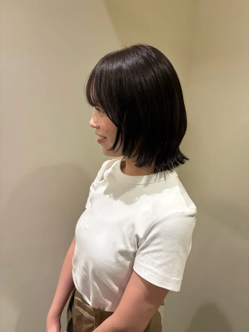 ミディアム カラー カット ヘアカラー トリートメント natsuki /HUIのヘアスタイル