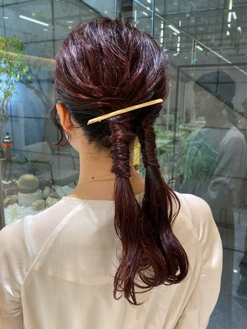 ロング ヘアセット 似合わせ提案サラ艶♡ 彩華のヘアスタイル