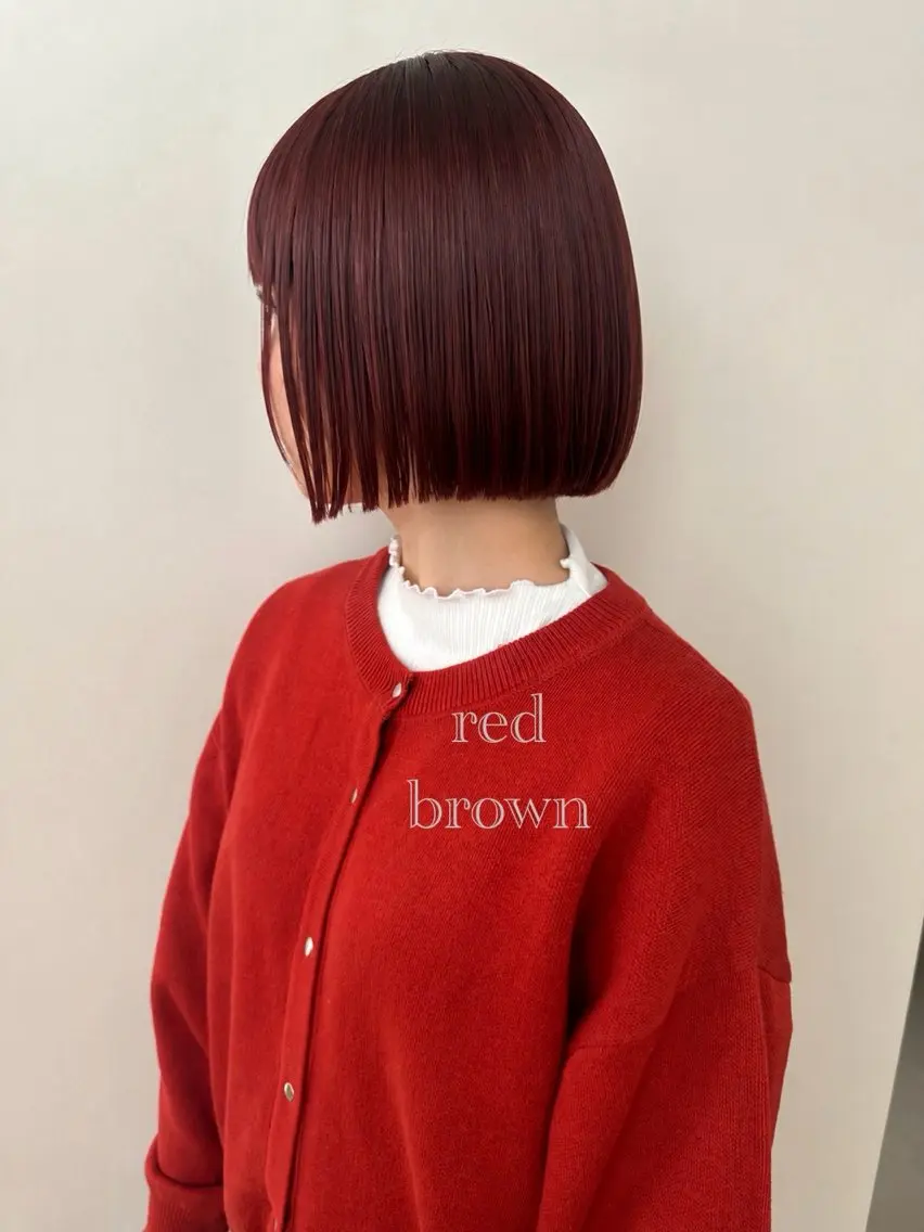カラー ブリーチ ダブルカラー ボブ 髪質改善 ヘアカラー 平尾✨髪質改善トリー トメント✨Ryotaのヘアスタイル