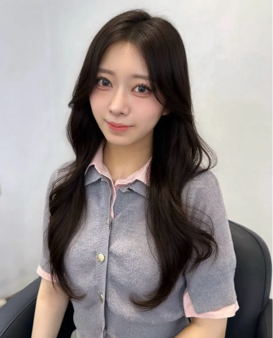 ロング カット トリートメント 加藤 杏のヘアスタイル