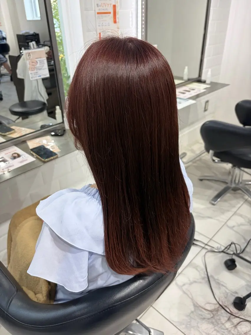《癖をしっかり抑えたい方におすすめ》縮毛矯正のみ ロング料金+1100円 カット+4400円の写真