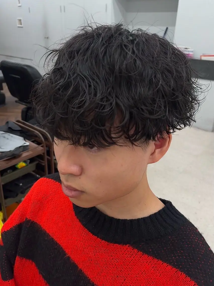 パーマ メンズ カット パーマ 🍐シャドウパーマ メンズ特化/守岡🍐のヘアスタイル