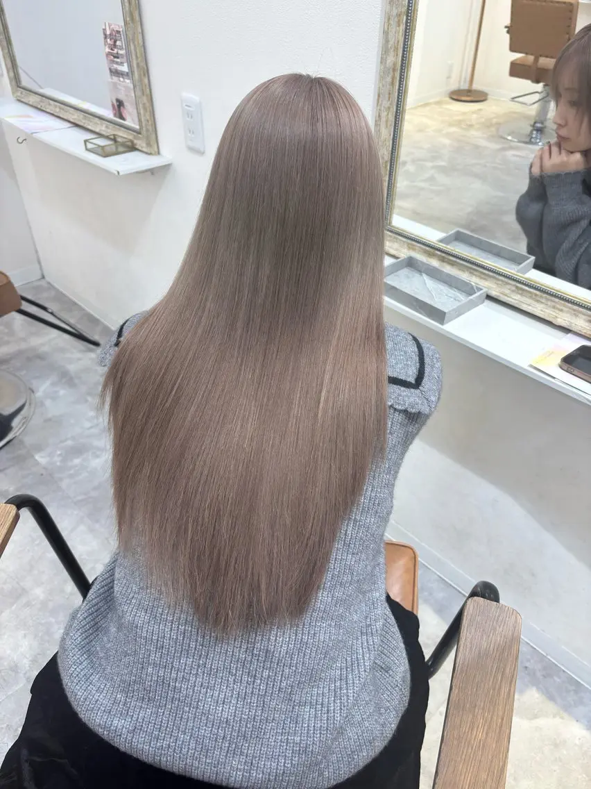 2bleach+髪質改善カラー+リペアトリートメントの写真