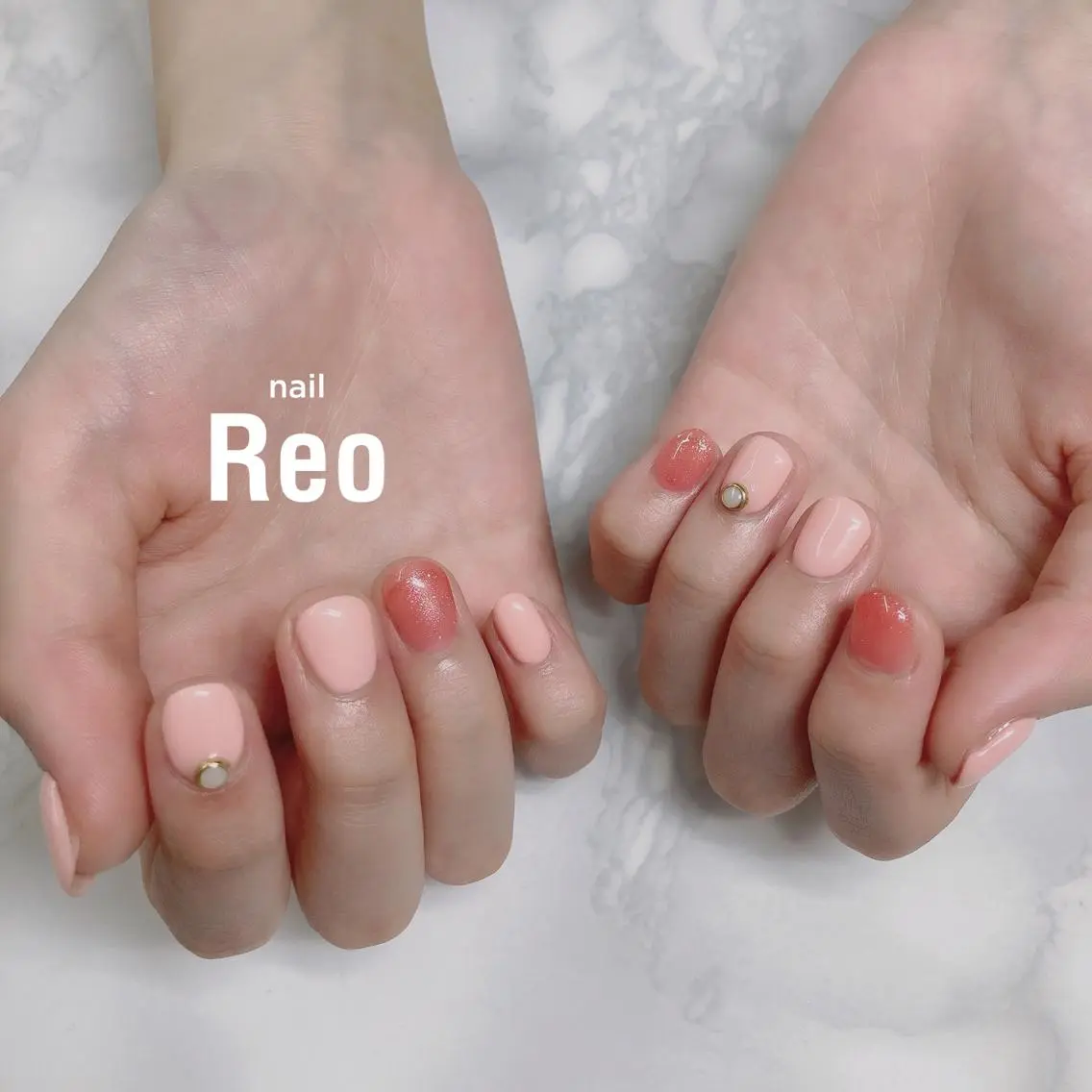 ミディアム ネイル Reonail 💕Kana💕のネイルデザイン