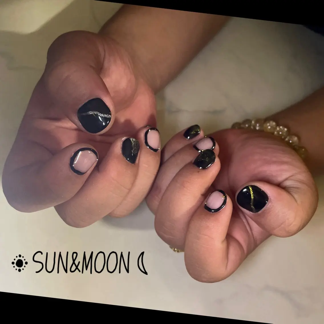 ネイル メンズネイル SUN&MOON REOのネイルデザイン