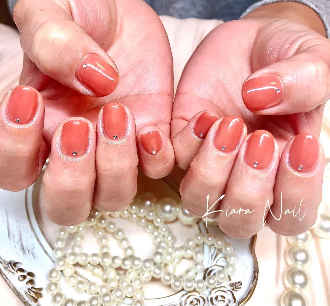 ネイル ワンカラーネイル 🍭Kiara Nail🍭のネイルデザイン