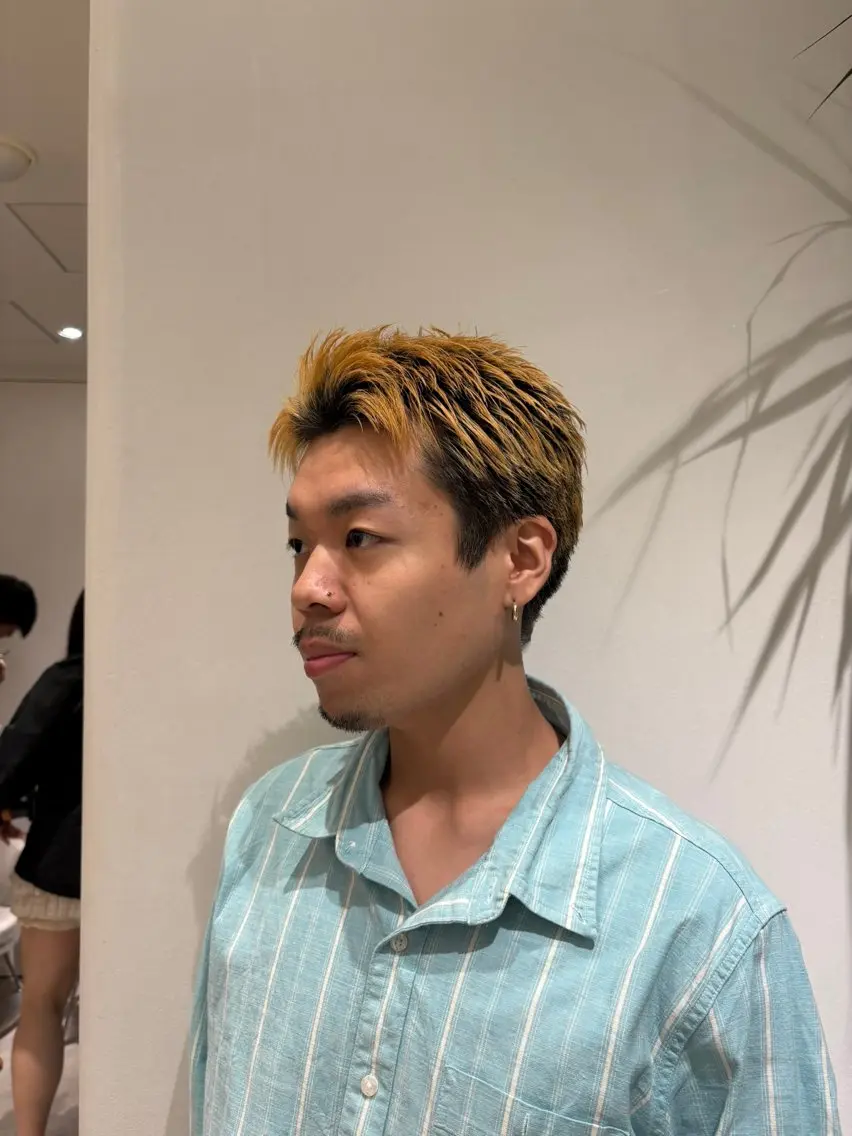 ショート メンズ カット トリートメント 透明感カラー 渋谷美容師みひろのヘアスタイル