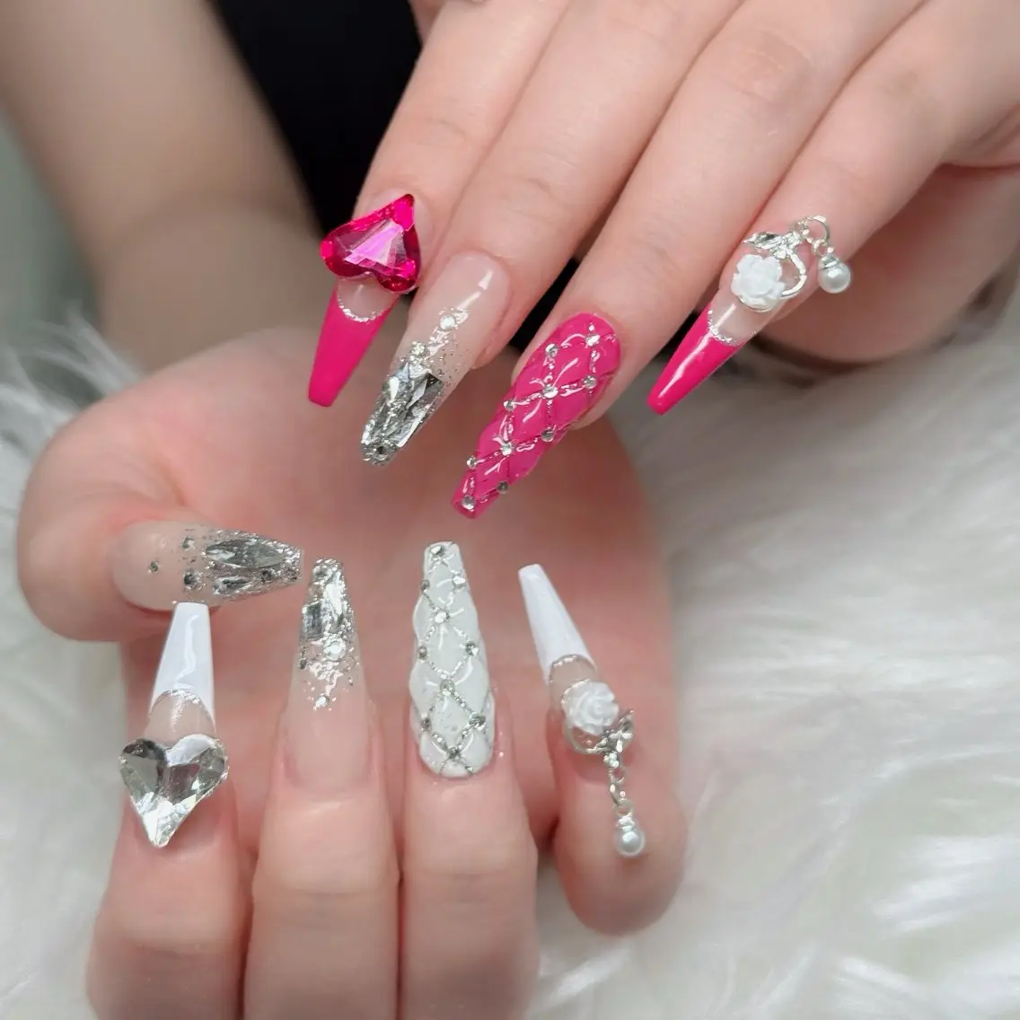 ネイル フットネイル フレンチネイル グラデーション 韓国ネイル ロングネイル ハンドネイル Hani Nail Salonのネイルデザイン