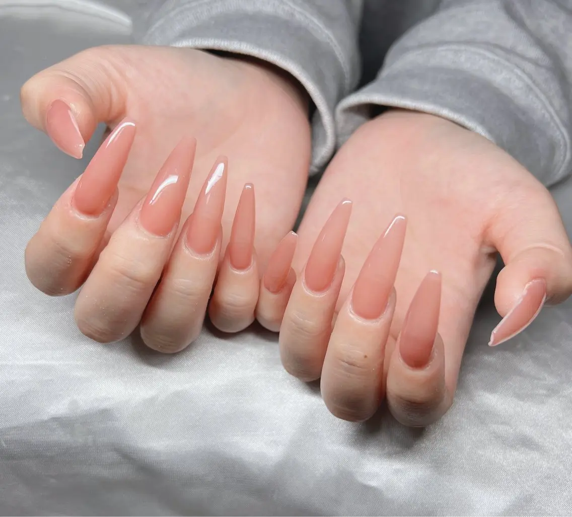 ネイル 長さ出し グラデーション 卒業式 キラキラネイル マグネットネイル ハンドネイル Lee Nailsのネイルデザイン