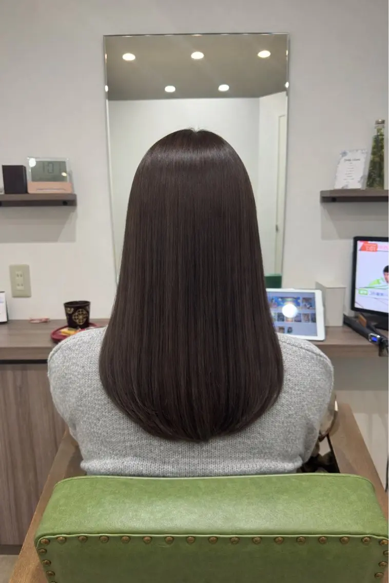 ロング カラー 髪質改善 トリートメント カット ヘアカラー トリートメント Dears 望月のヘアスタイル