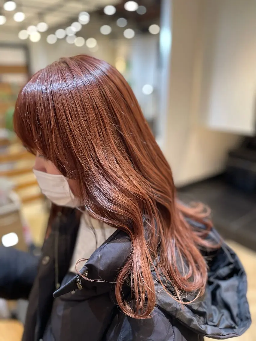 ロング カラー ヘアカラー トリートメント 望恵🌸 韓国🇰🇷スタイルのヘアスタイル