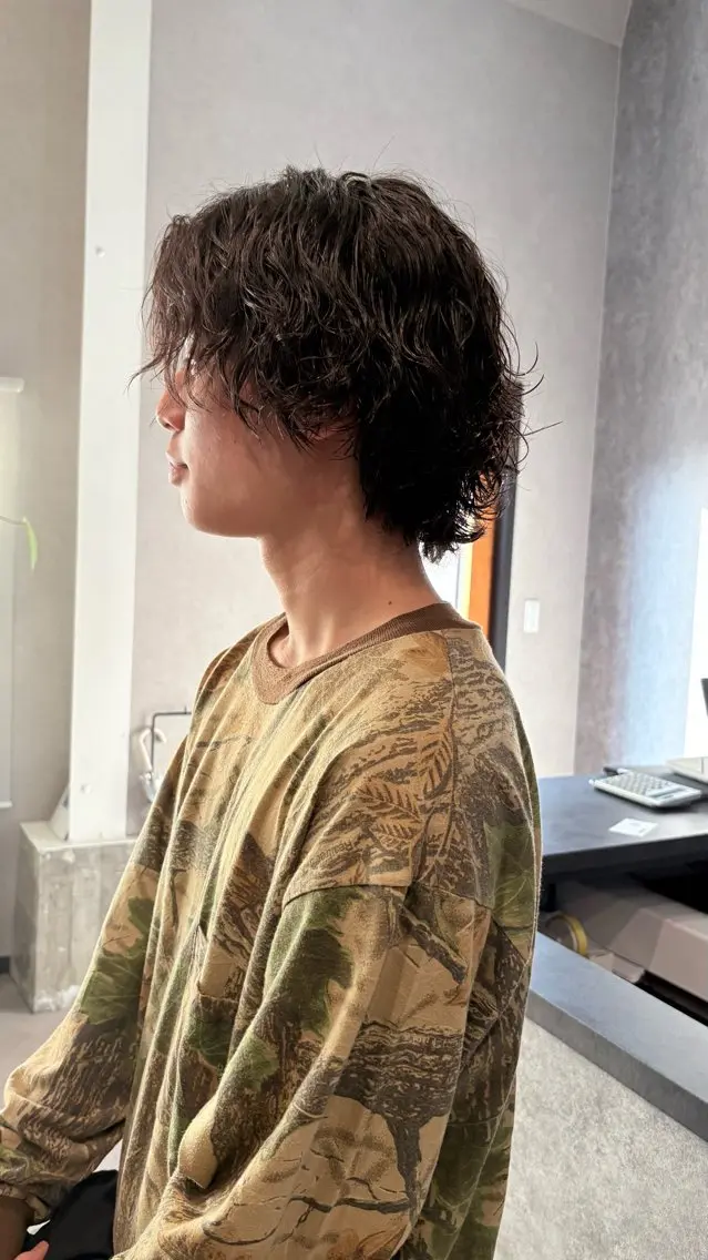 パーマ メンズ パーマスタイル特化◎ 永戸圭汰のヘアスタイル