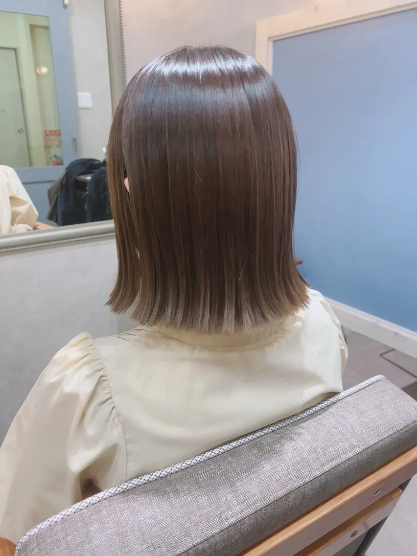 ミディアム ヘアカラー 🌼おがわたくや🌼 髪質改善のヘアスタイル