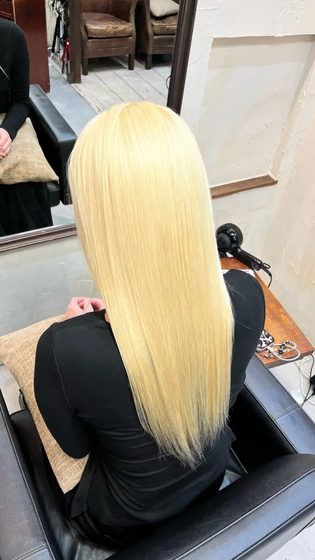 【📣10月大募集中‼️】💇🏼‍♀️🍋ブリーチリタッチダブルカラー+シャンプーブロー🧴🛁デザインカラーも🉑の写真