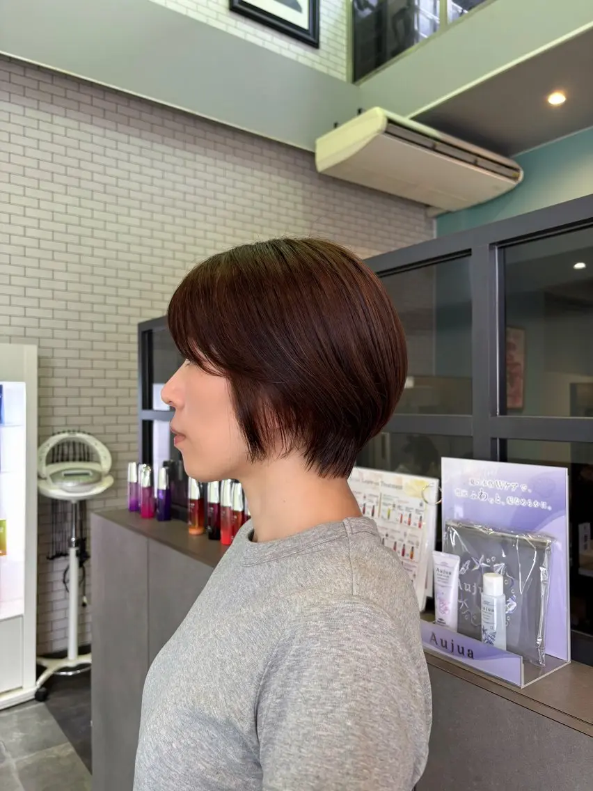 ショート ボブ ショートヘア カット 🫧古田 穂香🫧カットモデルのヘアスタイル