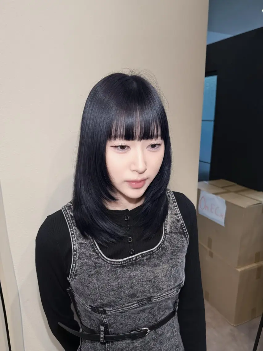 ミディアム ヘアカラー ゆうな/レイヤー‎ 🎀艶カラー/‎京都のヘアスタイル