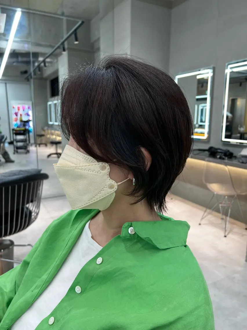 ショート ヘアアレンジ ショートヘア 似合わせカラー× ウルフカット/ホマレのヘアスタイル