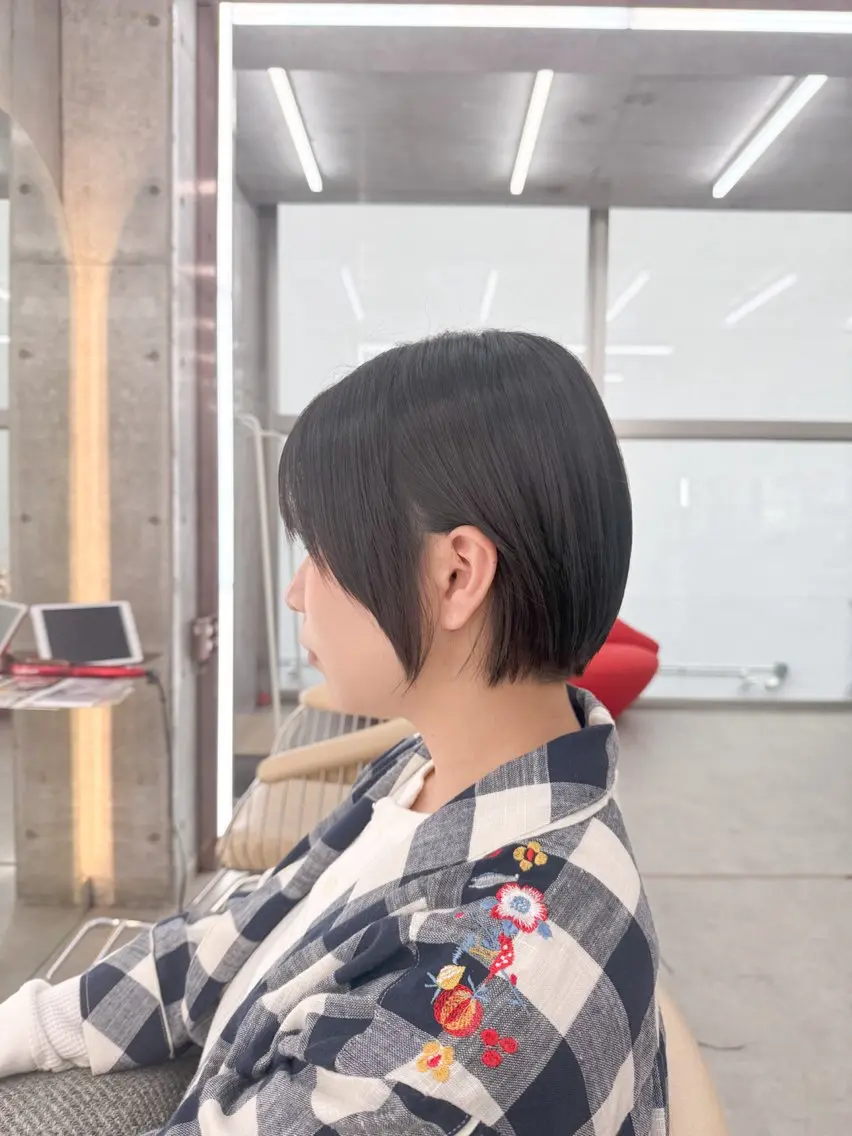 ショート カット ヘアカラー トリートメント 髪質改善🦋韓国ヘア /艶髪カラー/ゆうとのヘアスタイル