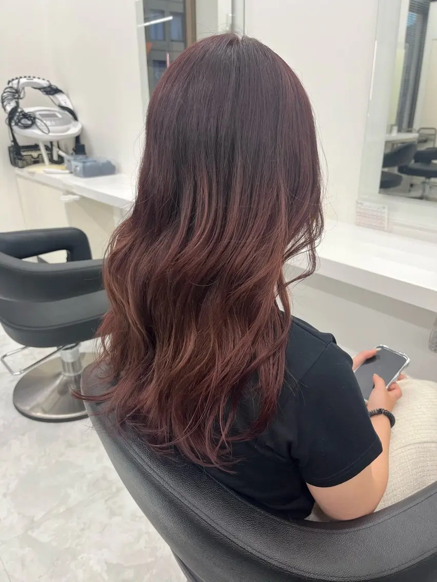 ロング カラー ベージュカラー ピンクカラー ピンクベージュ ヘアカラー トリートメント 💖トレンド春夏 カラー💖FUTAのヘアスタイル