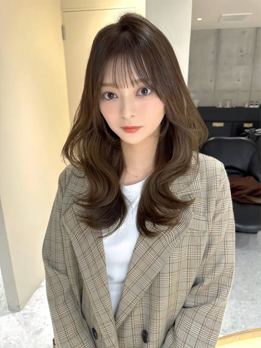 ロング カラー ヘアカラー トリートメント 《髪質改善✖️オリー ブ🧸》小嶋拓也のヘアスタイル