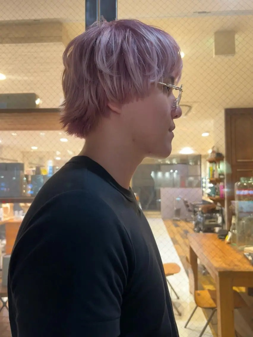 ショート カラー ヘアカラー momona english okのヘアスタイル