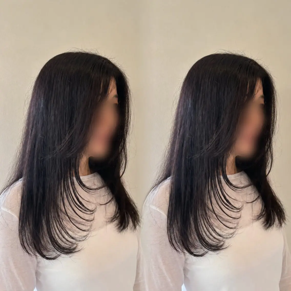 ロング 顔まわりレイヤー 顔周りカット レイヤーカット tophair大元 jasmin ✨️のヘアスタイル