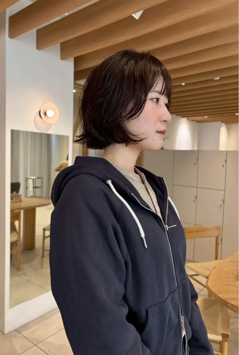 パーマ パーマ 横井 優奈のヘアスタイル