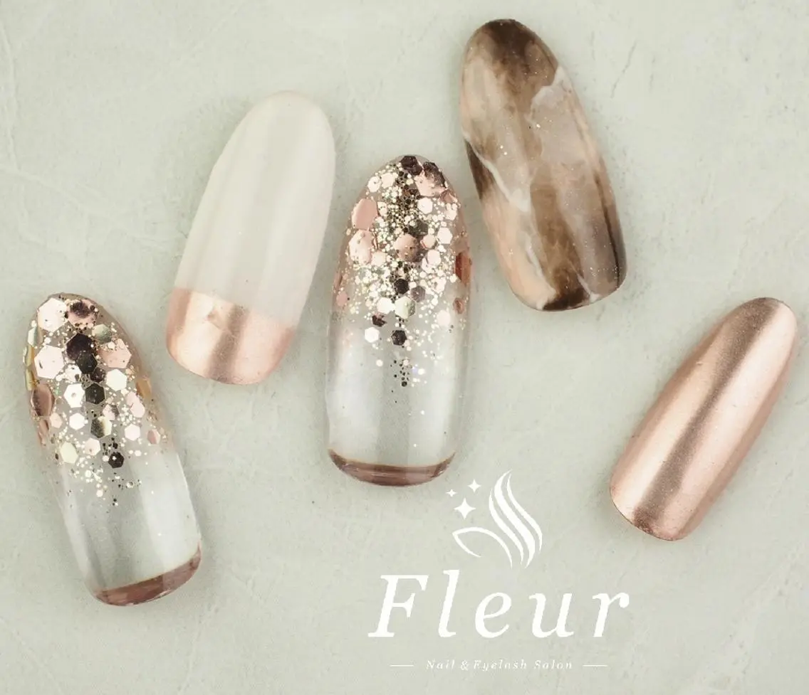 ネイル ハンドネイル nail&eye ♡Fleur♡のネイルデザイン