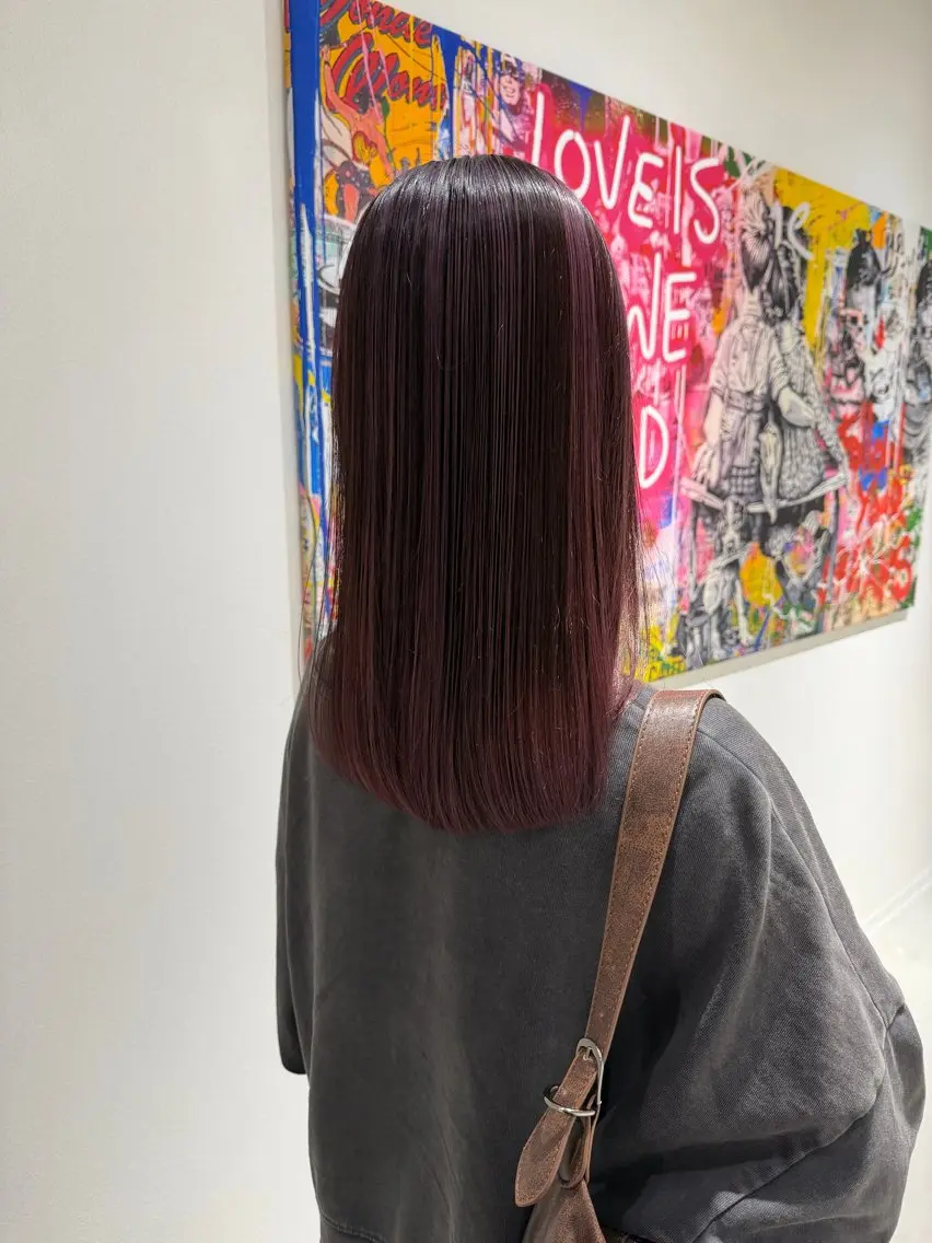 セミロング ハイライト ヘアカラー 透明感/暖色カラー いっきのヘアスタイル