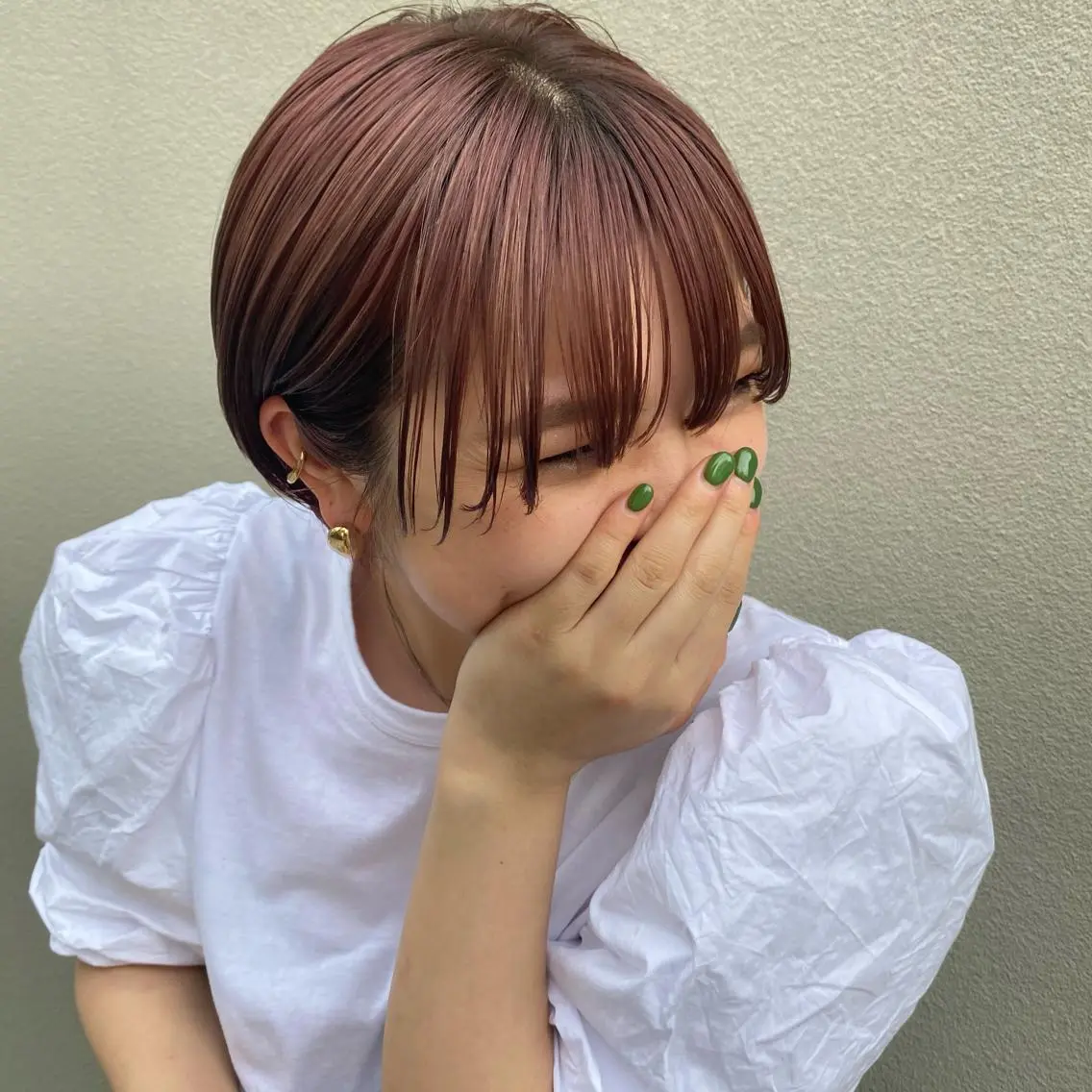 ショート ena/ブリーチなし 透明感・レイヤー🎀のヘアスタイル