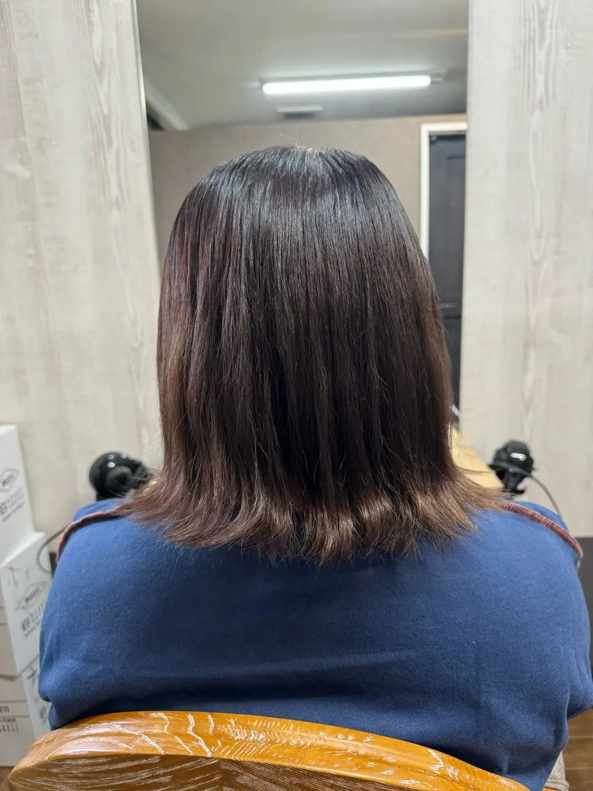 ミディアム カット ヘアカラー トリートメント TELA HAIR 幕張本郷店　千尋のヘアスタイル