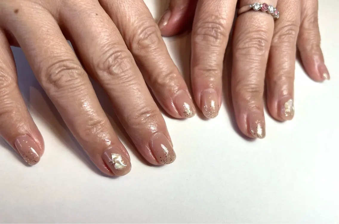 ネイル ピンク ハンドネイル le_rire _nailのネイルデザイン