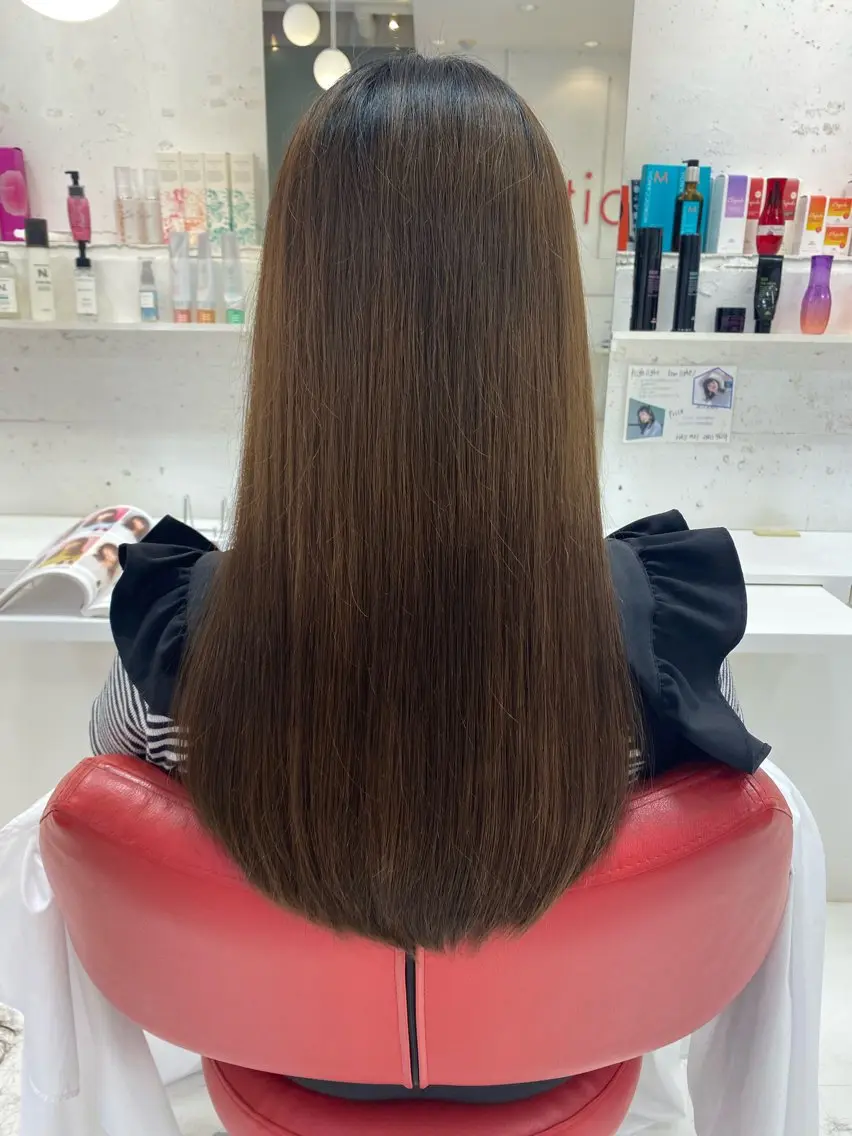 ロング 似合わせカット 隈本 采良のヘアスタイル