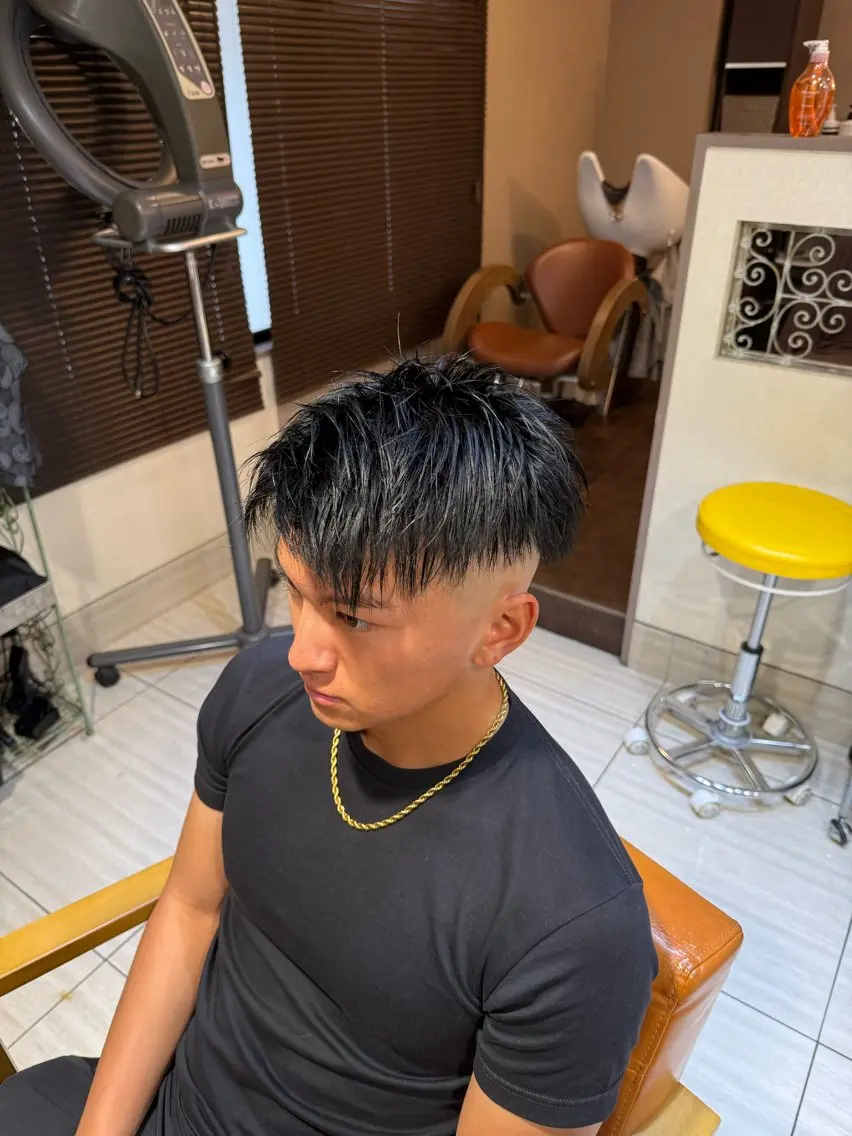 ショート カラー メンズ ヘアカラー トリートメント 🫧髪質改善/相模 大野/新井公輔🫧のヘアスタイル