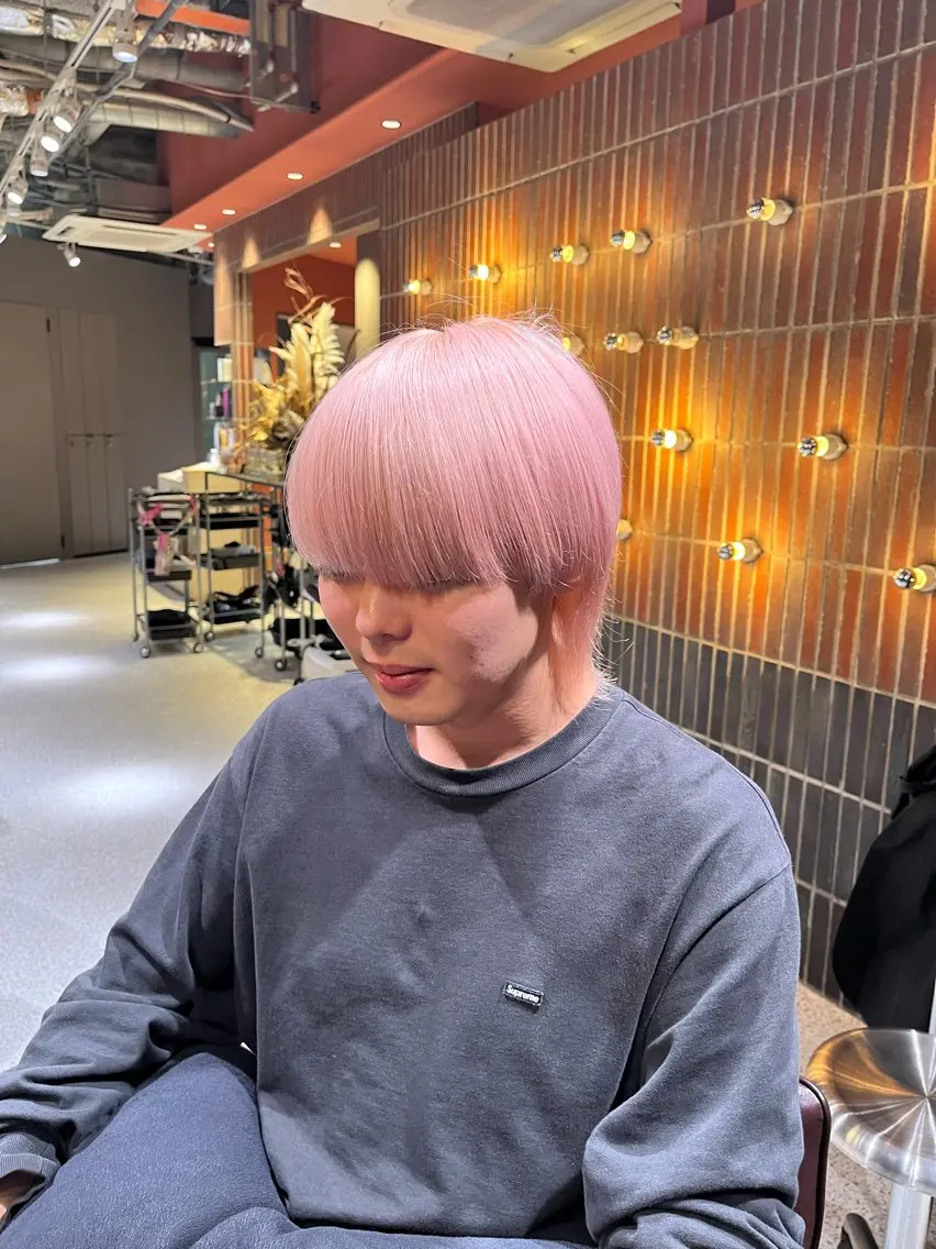 カラー ブリーチ ピンクカラー ホワイトピンク ヘアカラー SHIINA / 透明感カラー🫧のヘアスタイル