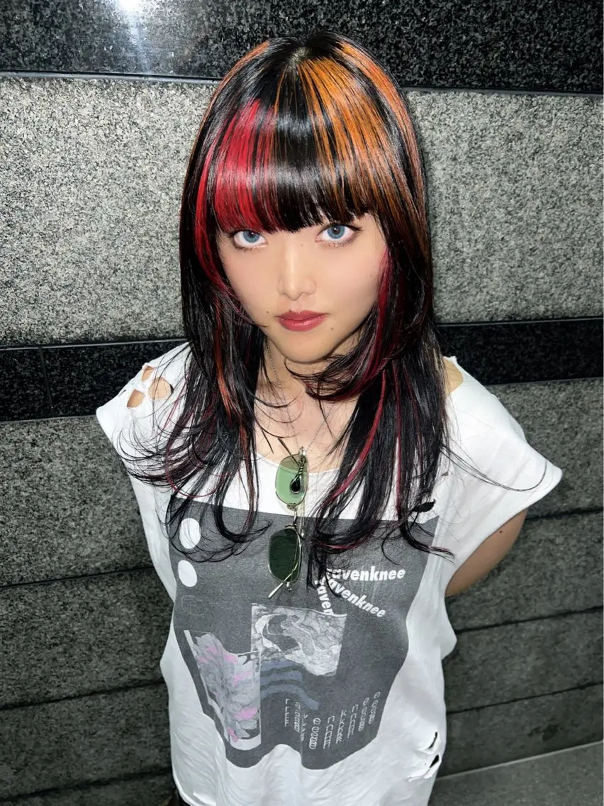 セミロング 【ロングウルフカット 姫カット】伊藤裕哉のヘアスタイル