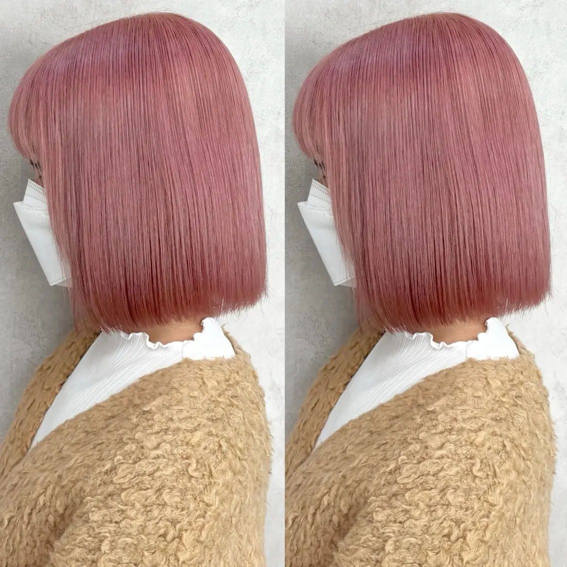 ショート カラー ヘアカラー Rin♡透明感ピンク 🎀白肌ラベンダーのヘアスタイル