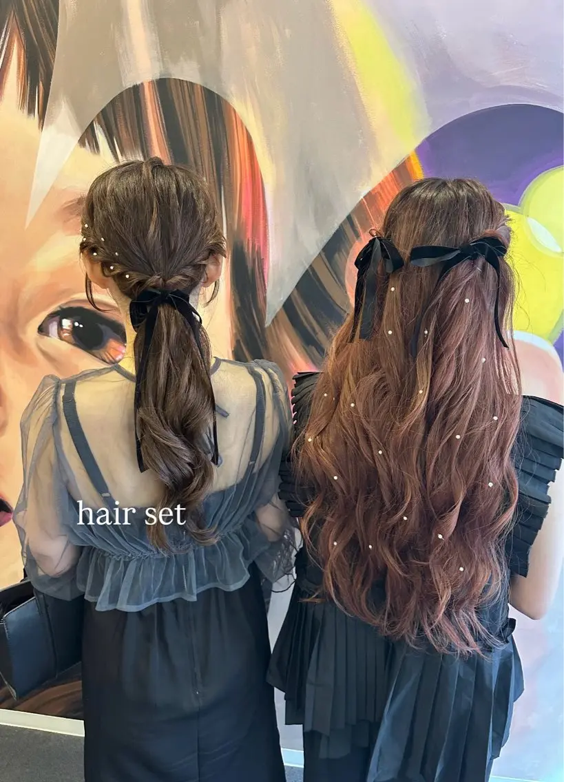 ロング ヘアアレンジ ポニーテール 🇰🇷韓国スタイル レイヤー/ayanaのヘアスタイル