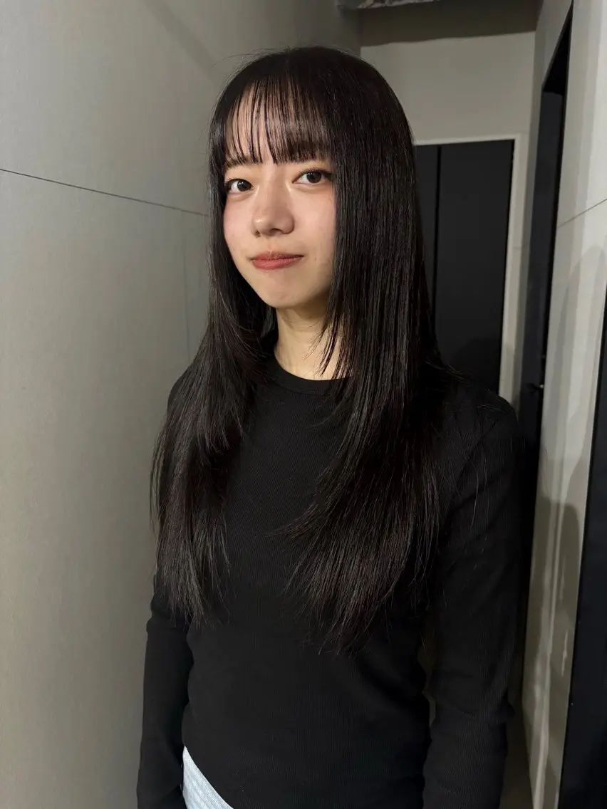 セミロング レイヤーカット 岩間 萌々果/eimのヘアスタイル