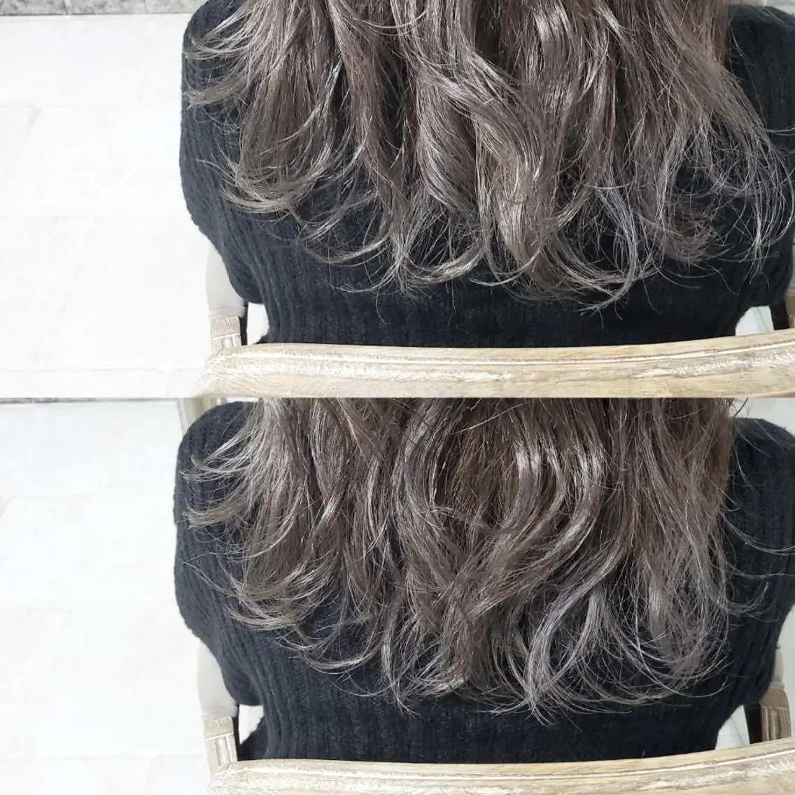 ミディアム カラー ヘアアレンジ ブリーチ See by merのマツエク・マツパデザイン