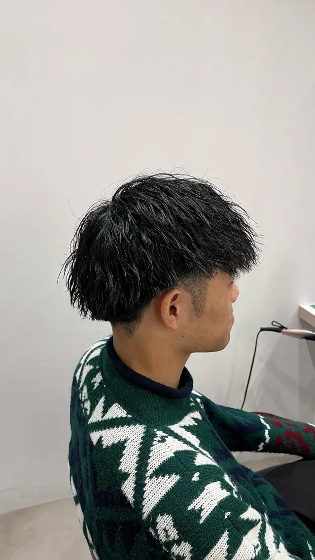 ツイストスパイラルパーマ、波巻きパーマの写真