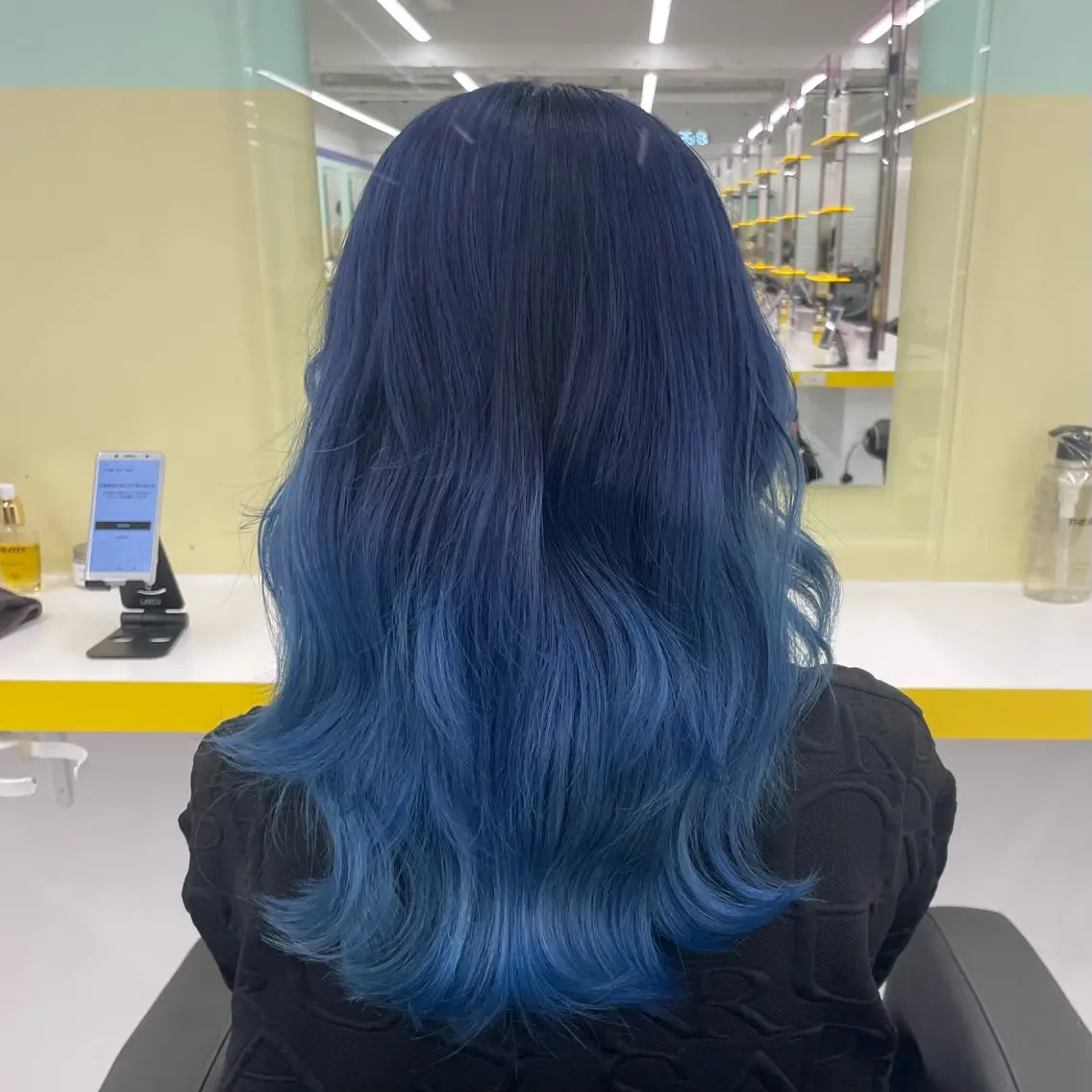 セミロング カラー ヘアカラー トリートメント ヘッドスパ ヘアセット 🦋色落ち綺麗カラー メンズYUZU🦋‪のヘアスタイル