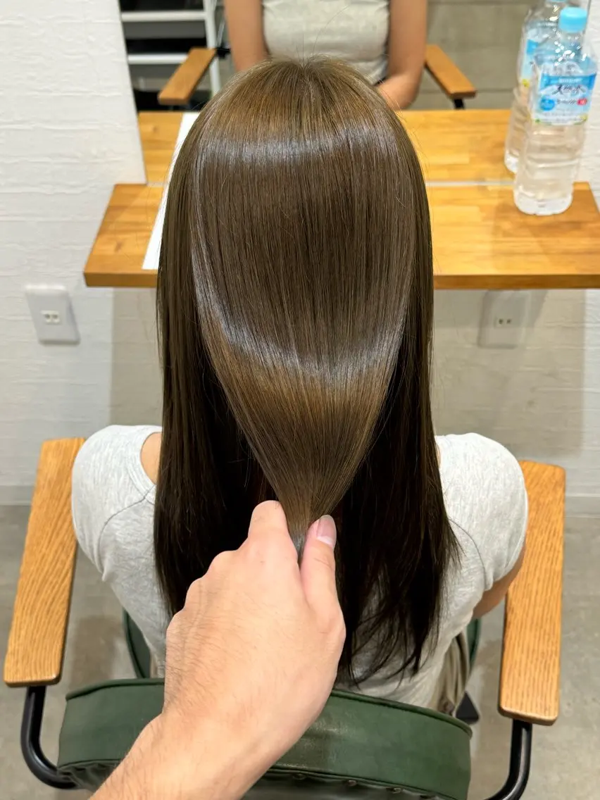 カラー ベージュカラー オリーブベージュ 【海外ボーイ風】 竹元恒太のヘアスタイル