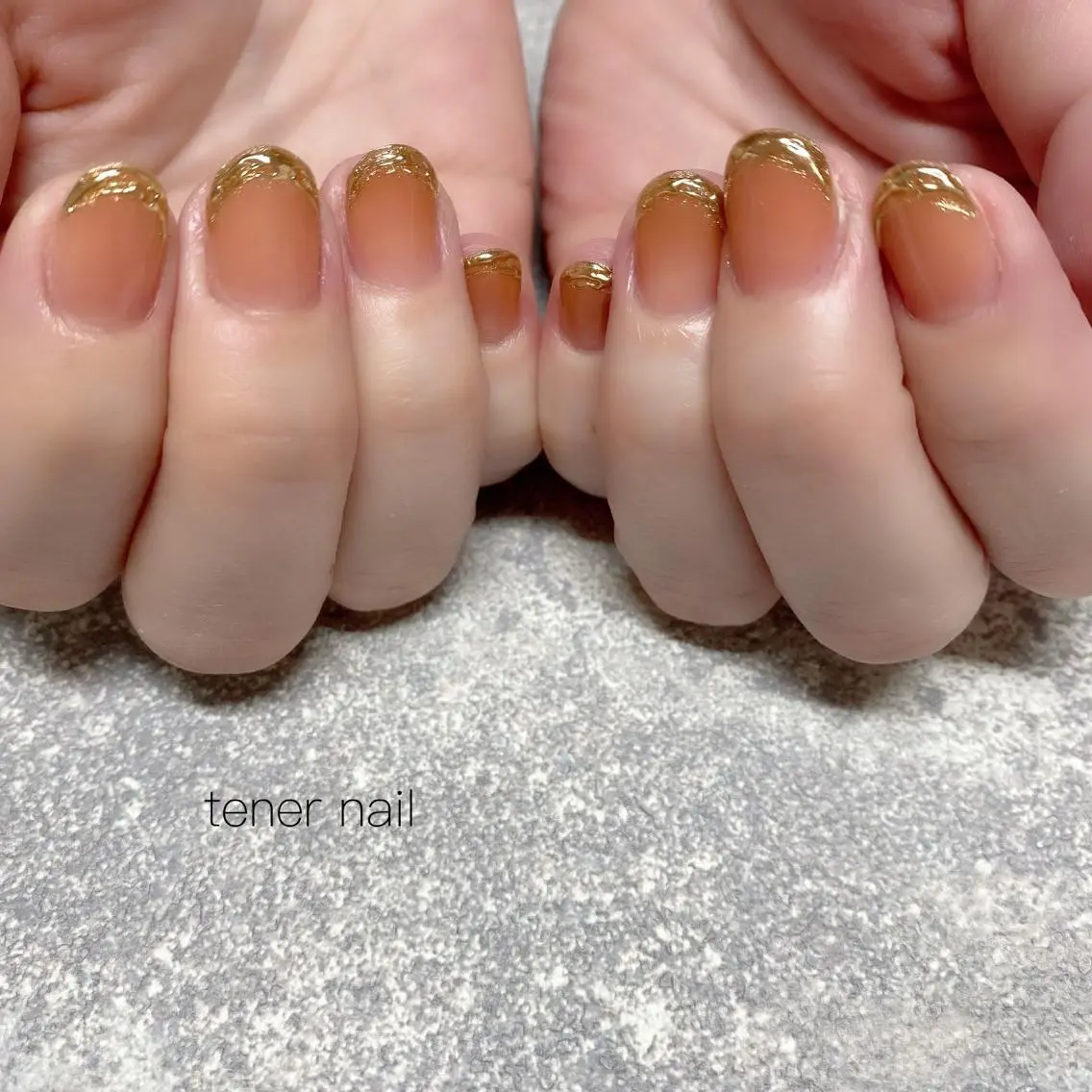 ネイル フレンチネイル ミラーネイル テネルネイル tener nailのネイルデザイン