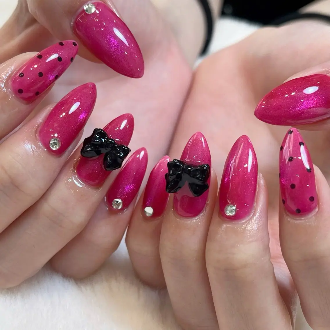 ネイル ピンク ハンドネイル ハンドケア AME NAIL STUDIO小山店のネイルデザイン