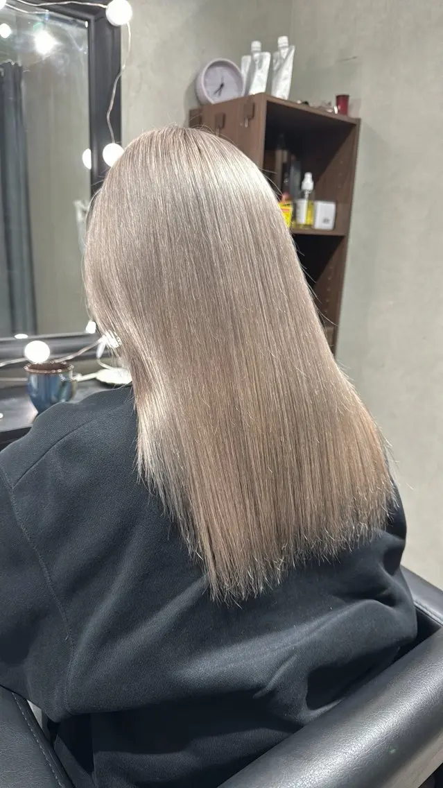セミロング シマオカイッセイ 個室サロンaceのヘアスタイル