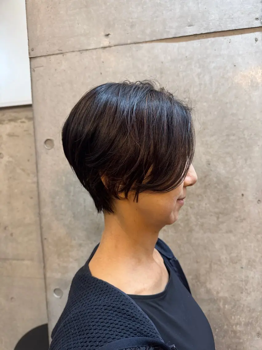 ショート ハンサムショート ショートヘア 佐藤 百葉のヘアスタイル