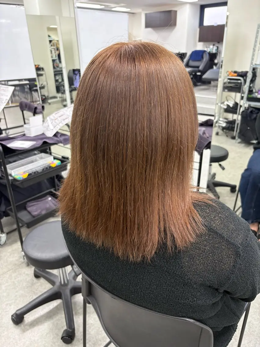 ミディアム カラー ヘアカラー トリートメント 💕мei 透明感カラー💕のヘアスタイル