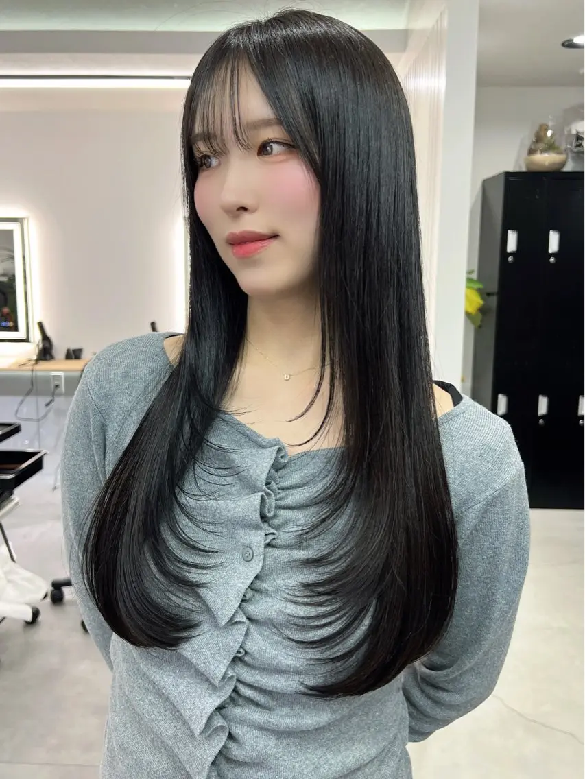 ロング カット ヘアカラー トリートメント レイヤー/髪質改善 SOA大槻 純也のヘアスタイル